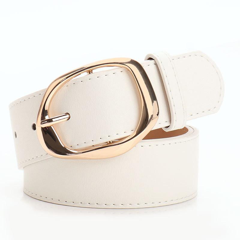 Stylish Womens Casual Buckle Belt Made Of Faux Leather With Classic Pin Closure For Work And Leisure