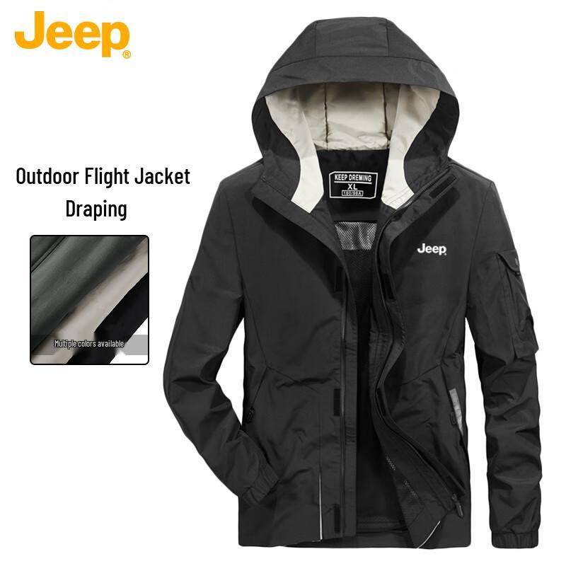 

JEEP Unisex Autumn/Winter Windproof Casual Jacket 2XL
