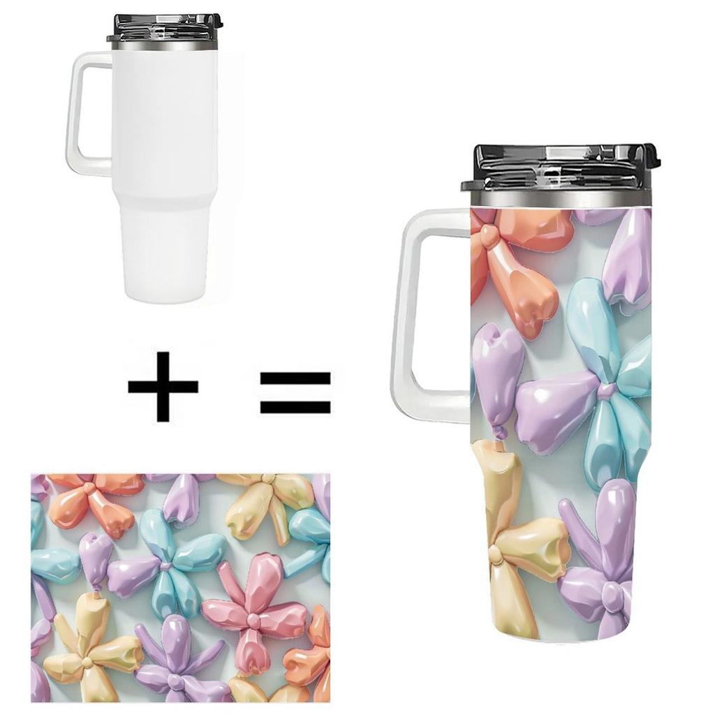 Blank 40oz Handled Insulated Cup Drop Shipping Vacuum Tumbler for Outdoor Cycling Long Trip Water Supply