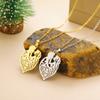 Heart Necklace Holding face Couple Pendant Women Men Neck Chain Stainless Steel Jewelry Lover Valentine's Day Christmas Gifts