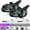 Motocyklová přilba Bluetooth Headset Bezdrátový interkom pro skupinový interkom pro 6 jezdců Intercomunicador Waterproof Music Share