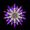 Women Fashion Flower Brooch Crystal Rhinestone Jewelry for Wedding Party Gift