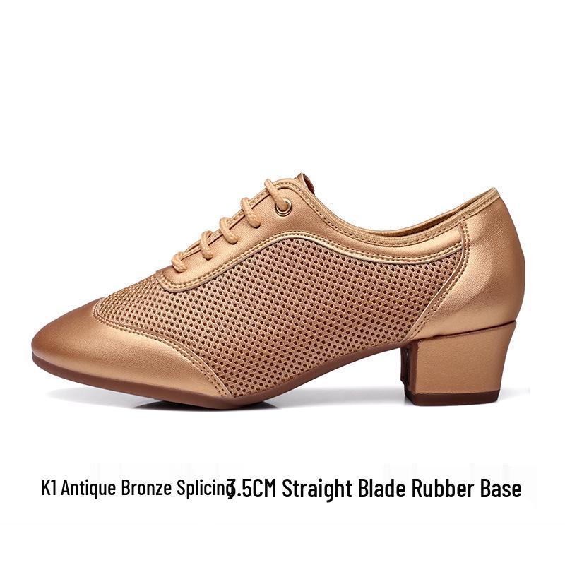 Women's Mid-Heel Latin Dance Shoes with Soft Soles for Adults