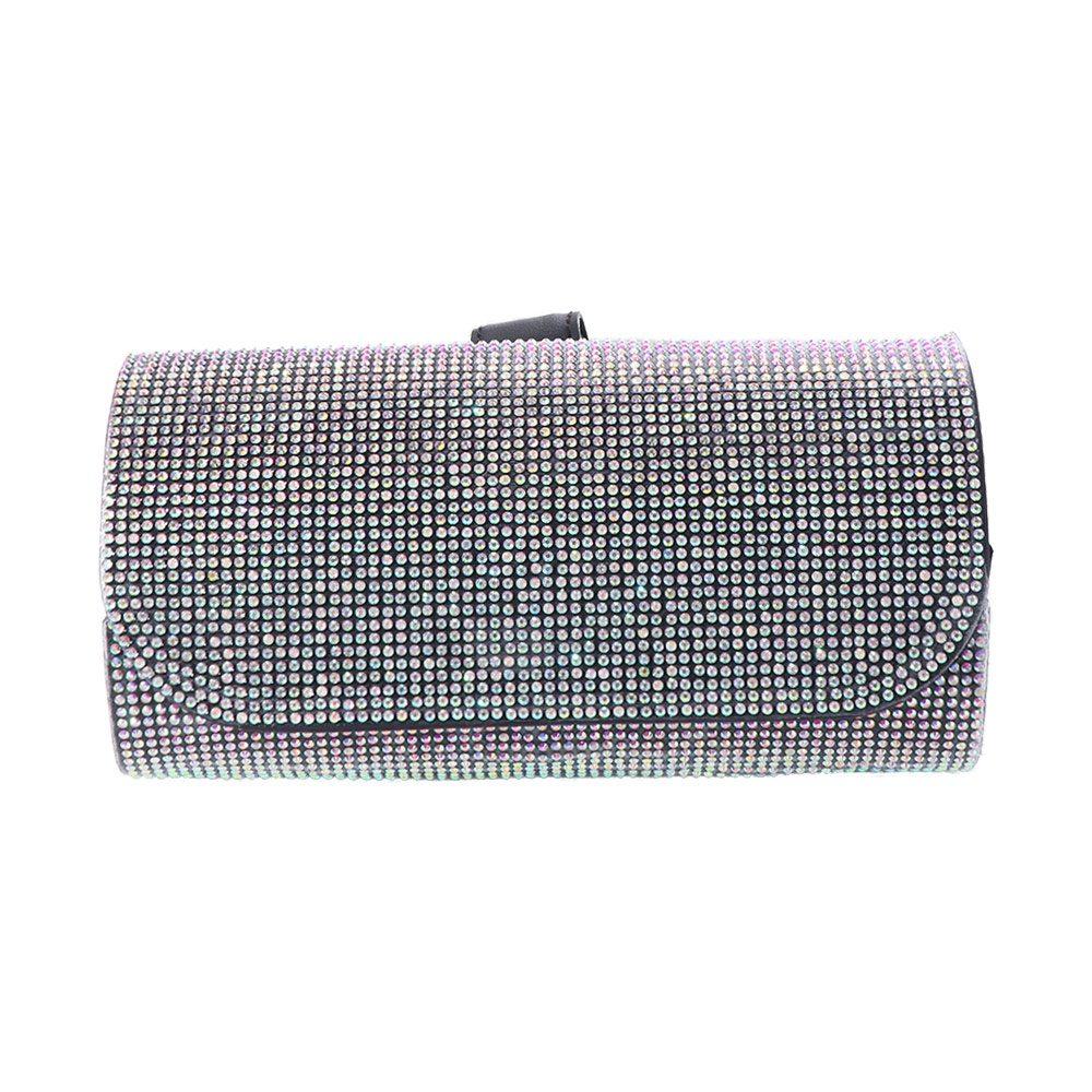 Rhinestone Sun Visor Glasses Case Bling Sunglasses Storage Box Car Eyeglasses Holder  Driving