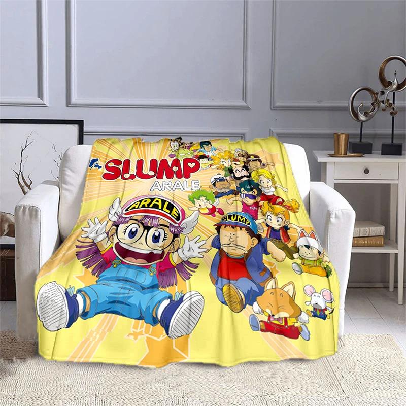 DR Slump Arale Chan Anime Printed Blanket Children's Warm Blanket Soft and Comfortable Blanket Home Travel Blanket