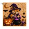 Stress Relief Craft for Adults Halloween Faux Pearl Painting Kit, Puppy Ghost 3D Art Kits Families Groups Beginners, Home Wall Decor, DIY Gift