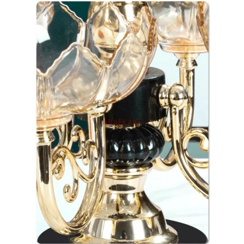 Getrocknete Früchte und Obstteller, Wohnzimmer zu Hause, Couchtisch, Süßigkeiten, mehrschichtiger Obstteller aus Kristall, High-End