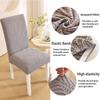 1PC Jacquard Chair Covers Stretch Leaves Printed All-inclusive Seat Covers for Dining Room Hotel Wedding Banquet Chair Protector