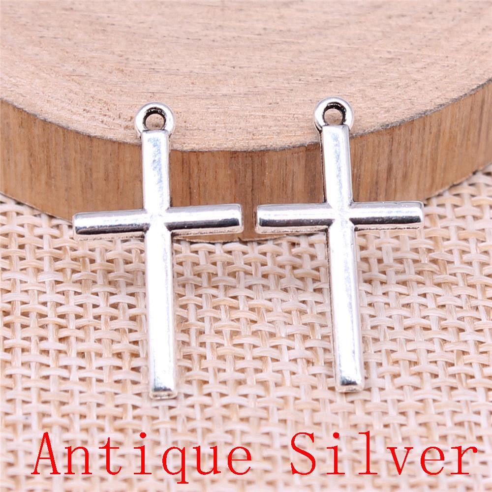 Heart Cross Shaped Charms Pendant For Bracelet Necklace Jewelry Making Craft Findings