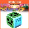 Minecraft Changing Colourful Alarm Clock With Lcd Screen Calendar For Use Home