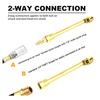 Feb.8Pc Air Chuck Set-1/4In Female Closed Ball Chuck&Dual Head Air Chuck&Male Plug Tire Air Fill Kit For Tire Inflator Gauge