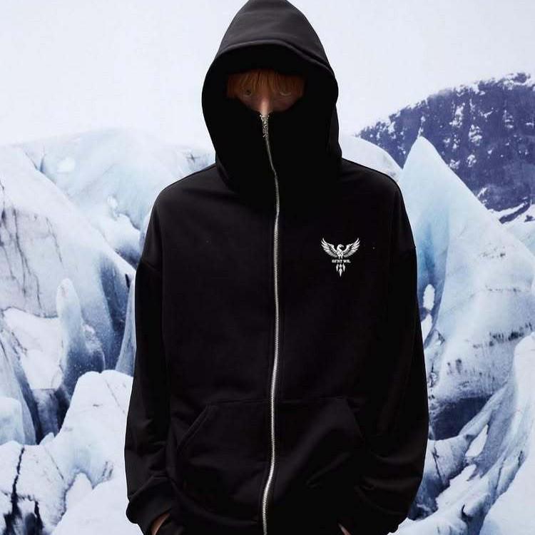 Harajuku High Street Casual Pullover Hoodie Jacket - Classic Streetwear Style