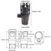 Adjustable 2-in-1 Car Cup Holder Multi-Function ABS Expandable Adapter Base Tray Beverage Bottle Organizer for Vehicle Interior