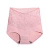 Women High Waist Lace Briefs Graphene Crotch Antibacterial Tummy Control Butt Lifting Plus Size Underwear