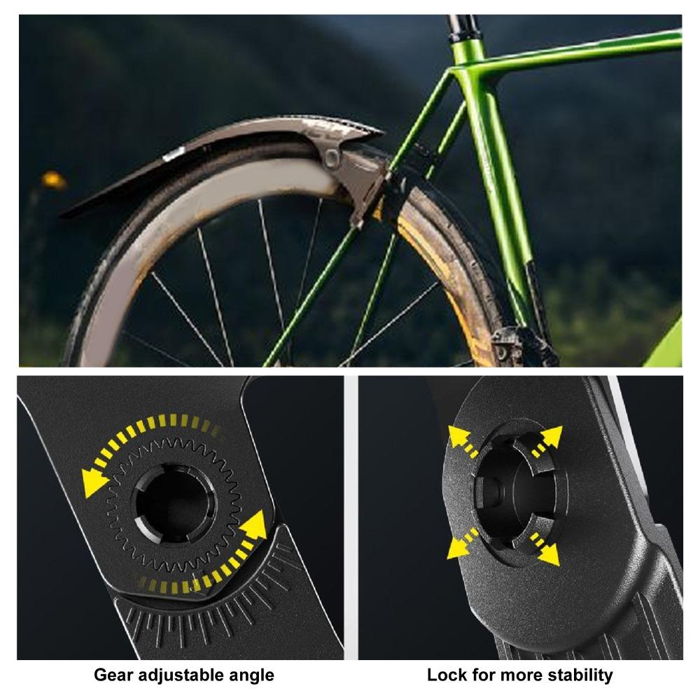 Quick Release Road Bike Mudguard Lightweight Bike Fenders Set  Gravel and City Bikes