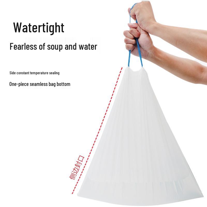 Fute Extra-Thick Drawstring Garbage Bags - 105 Bags for Household, Kitchen, Bathroom, and Living Room