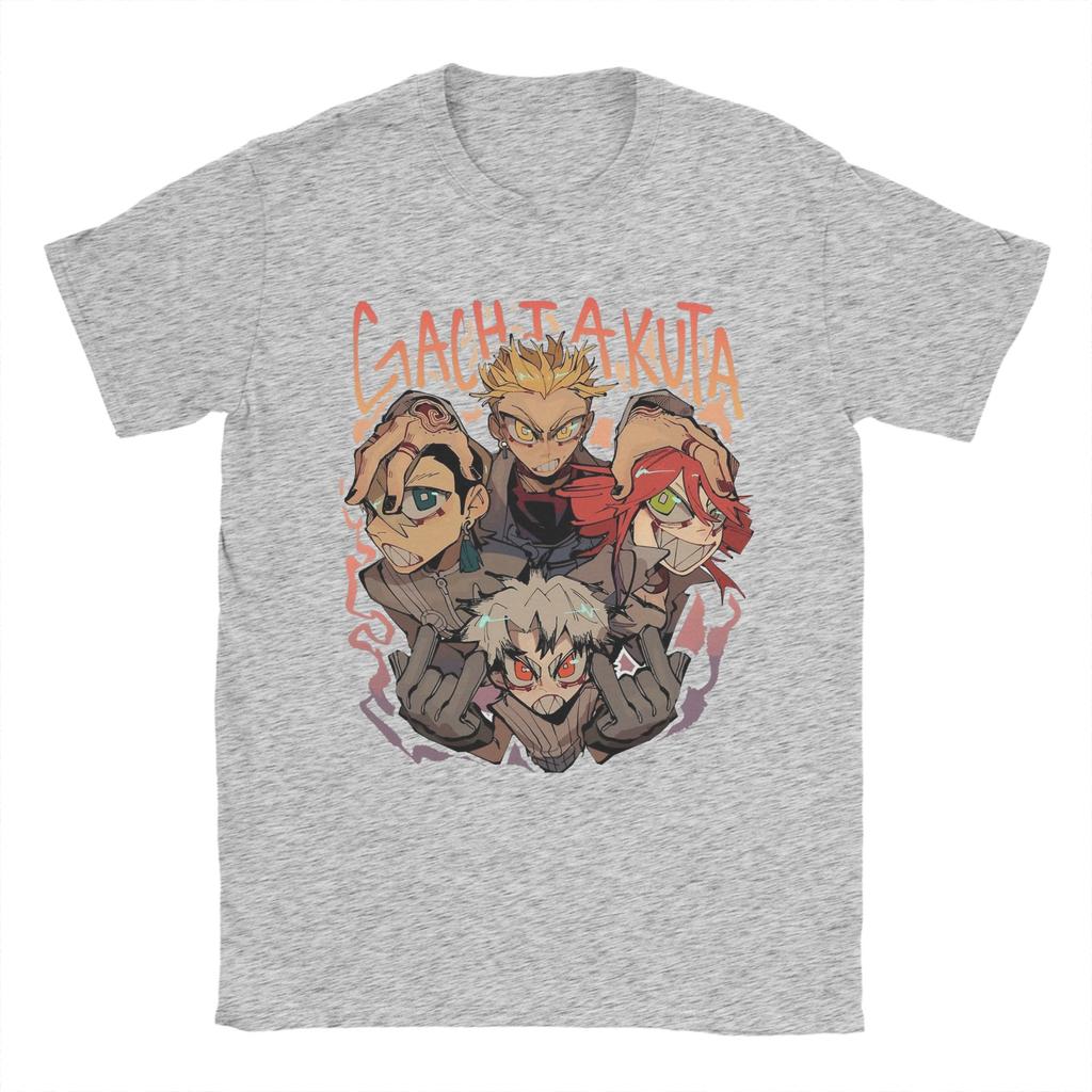 Japanese Anime Gachiakuta Cleaners T Shirt Unisexs  Pure Cotton Vintage TShirts Crew Neck  Tees Short Sleeve Tops Birthday Gift