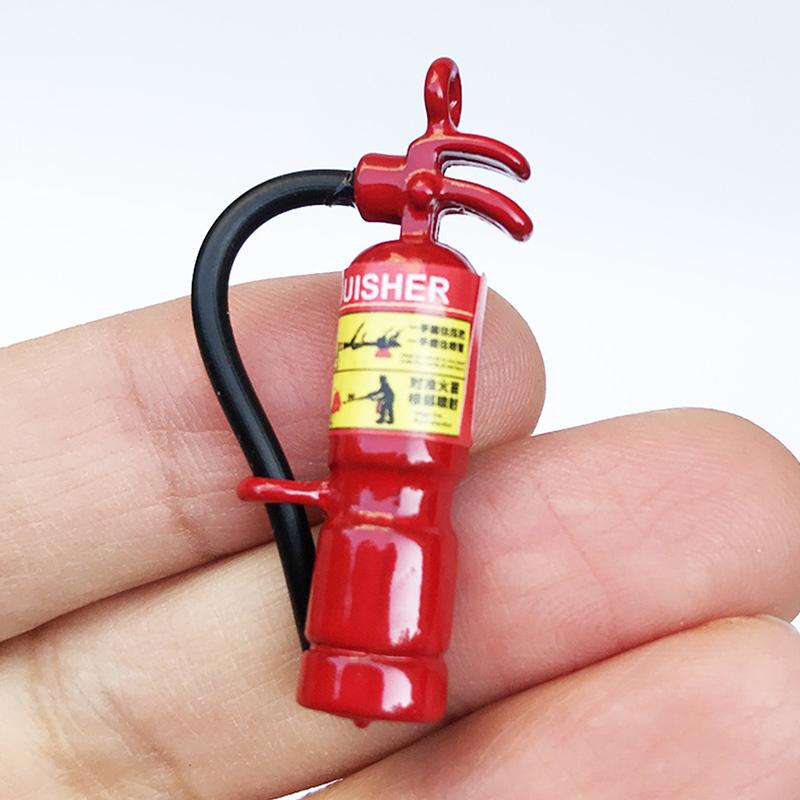 1Pc Mini Fire Extinguisher Dollhouse Miniature Toy Furniture Accessories