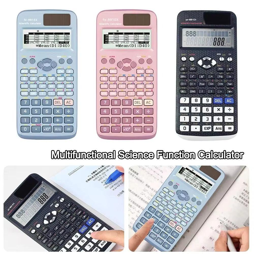 

Battery Power Scientific Calculator 552 Functions Digit Calculator FX-991EX Calculator Engineering чорний