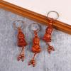 NEW Ethnic Style Buddhism Carving Pendant Key Holder Wooden Keychain Bag Hanging Jewelry Gift Praying For Peace And Good Fortune