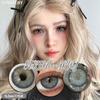 FUNSACHY Color Contacts 1Pair Natural Brown Korean Big Eye Contact Lenses for Eyes Beauty Gray Pupils Colored Soft Lens Yearly