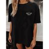 Casual T-Shirt for Women Featuring a Loose Fit, Butterfly Design, with a Round Neck And Short Sleeves, Made from High-Stretch Material