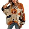 XY-LK01-Pullover hollow blouse 3D printed sweater spring and summer new
