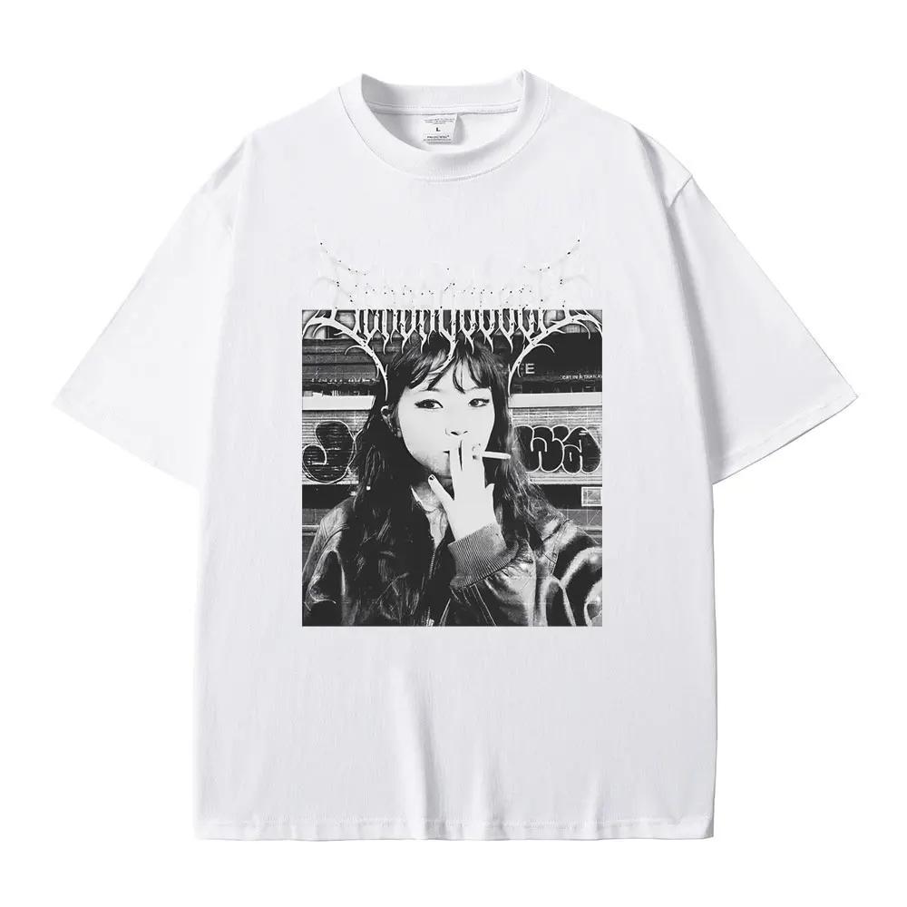 Metal Rock Graphic Beabadoobee Tshirt Unisex Women Fashion Hip Hop T Shirts Unisex Casual Vintage Short Sleeve Tee Shirt Oversized