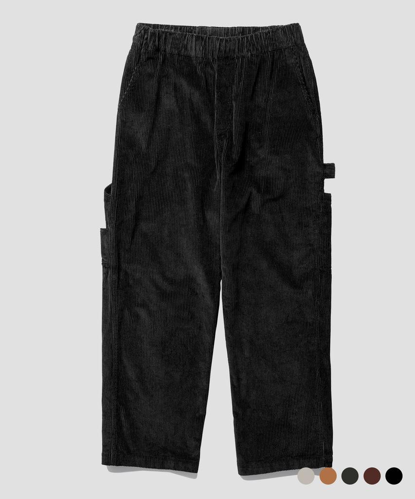 PERSTEP Timber Corduroy Carpenter Pants Black Julp4656