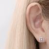 [1+1] Surgical Pin Cubic Piercing Snowflake 3 Types, Choose 1, One Side Sale