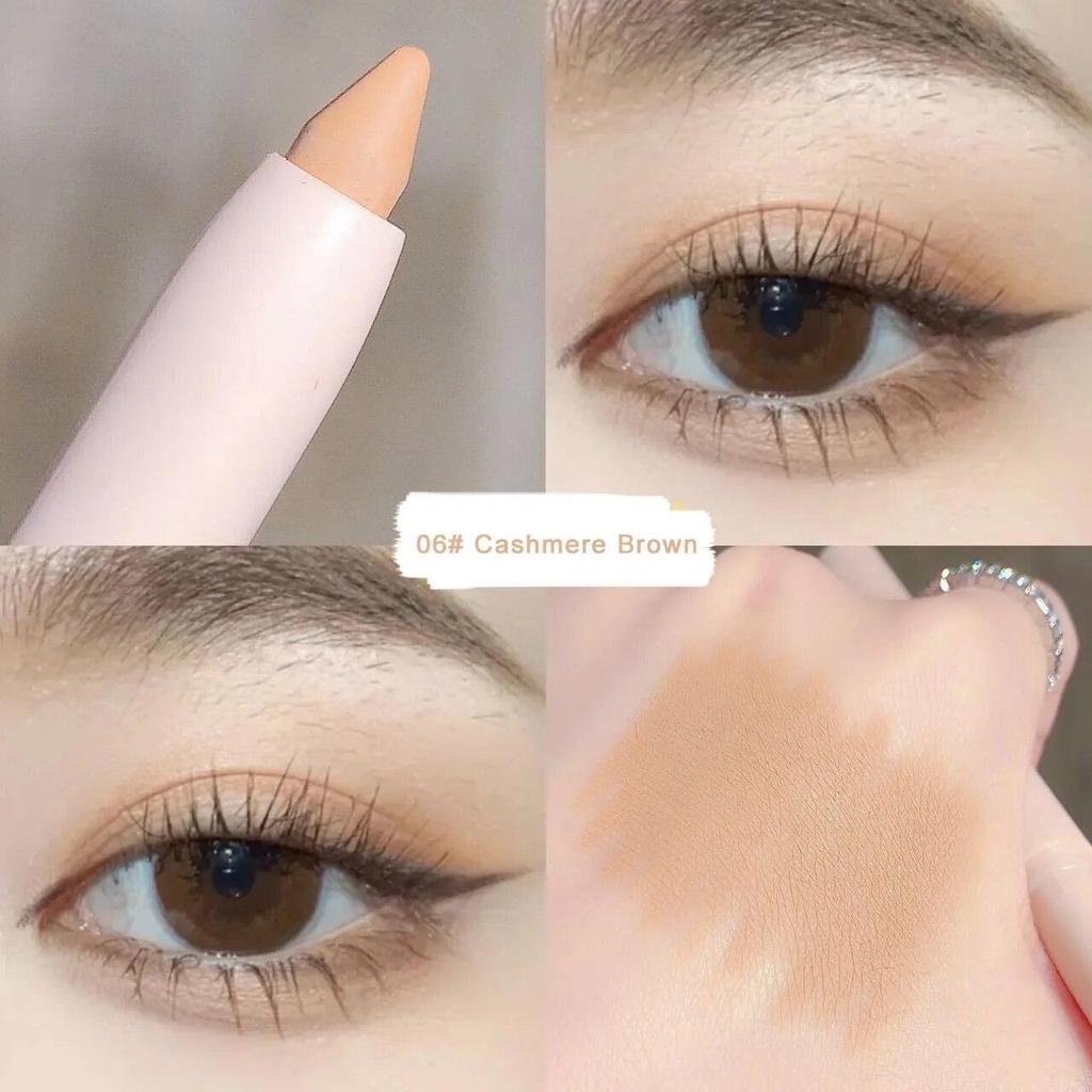 Lidschatten Liegender Seidenraupen-Highlighter-Stift Koreanisches Augen-Make-up Mattweiße Perle Hochglänzender aufhellender Glitzer-Lidschattenstift