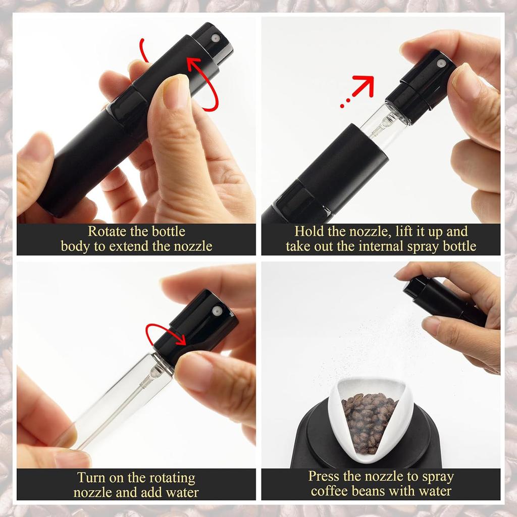 Coffee Scale Tray Coffee Beans Container Measuring Spoon Spray Bottle Coffee Dosing Tray Suitable for Home or Cafes