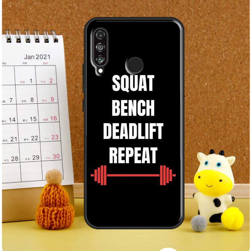 Bodybuilding Gym Fitness Quotes For Huawei Nova 3i 7i 8i 11i 12i 9 10 SE Y60 Y61 Y70 Y72 Y73 Y90 Y91 P20 P30 P40 Lite Case