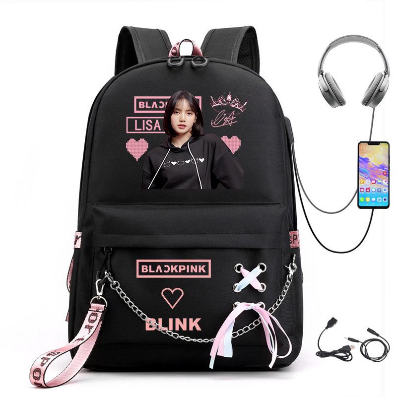 Large Capacity Schoolbag with Shoulder Strap; Student Three-piece Pencil Case Set