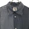 Unused VAST222 19ss Made In Japan Stripe Long Sleeve Shirt 2 Black Men's Used