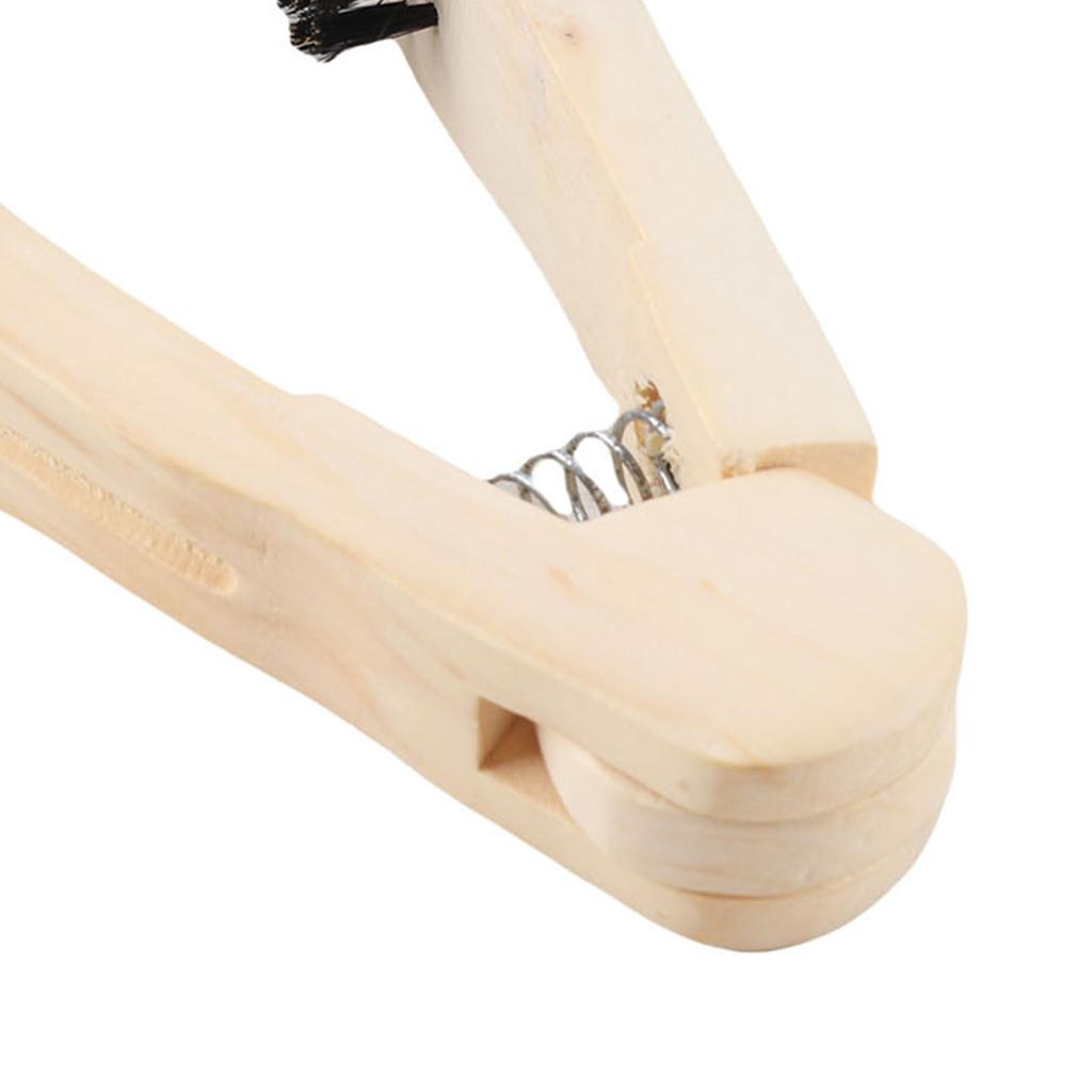 Clamp Hair Brush Straightener Double Sided Wooden Hair Brush Hair Straightener Hair Salon Supplies