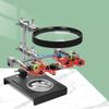 Y5GD Desktop Glass Soldering Station 5X Helping Hands Magnifier Soldering Station Stand Repair Compact-size