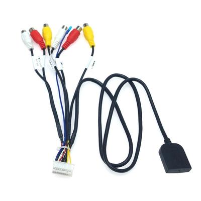 20-Pin Car RCA AUX-IN/OUT Cable with SIM Slot For Android Stereo Radio Head Unit