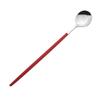 Colorful Dessert Tea Spoon Dinnerware Juice Coffee Stir Spoon Cutlery Set Ice Cream Long Handle Scoop Stainless Steel Tableware