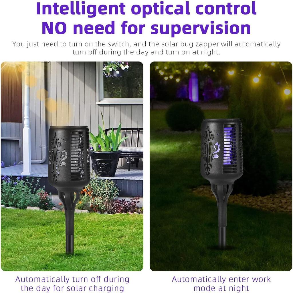 Solar Zapper Outdoor Waterproof Lights, & Lighting, Zapper Insect  For Eradicating Mosquito Gnat Fly