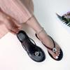 Genomskinliga PVC-tofflor Sandaler Klämmer Fötter Gelé Ballerinas Y2