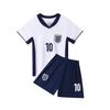24-25 England Home No. 10 National Team Football Jersey Children's Clothing Children's Set 14 Yards -30 Yards