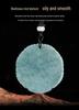 Blue Water Pi Xiu Jadeite Pendant - Unisex Lucky Jade Amulet