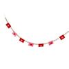 Wooden Beaded Felt Fabric Envelope Bunting Hanging Decoration For Wedding Valentine's Day Birthday Festival Celebration