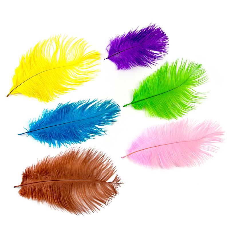 20Pcs Natural Ostrich Feather 15-20cm for Wedding Carnival Home Party Decoration DIY Handicraft Accessories Table Centerpieces