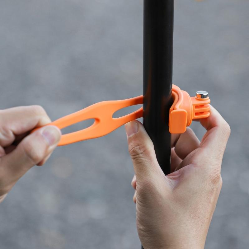 Flexible Camera Mount 180°Tilt 360°Rotation Quick Release Silicone Clamp for Sports Bike Motorcycles Fishing Poles