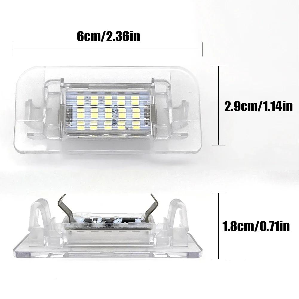 1/2PCS 15SMD Car LED License Number Plate Light Canbus Error Free For Mercedes Benz B-Class W242 W246 2011-2019 A2468201566