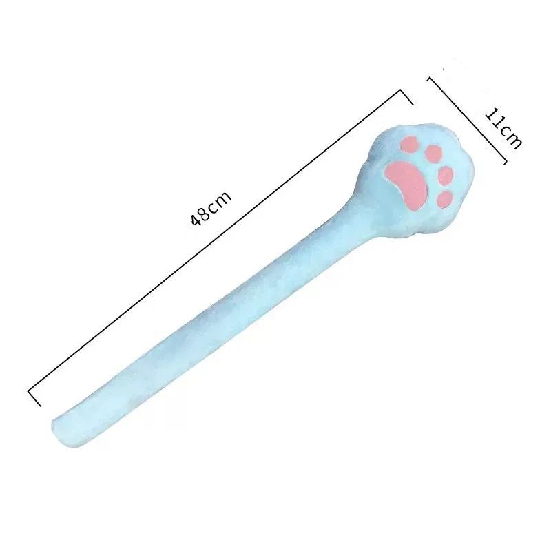 1Pcs Back Pain Relief Portable Body Vibration Hammer High Elasticity Latex Velvet Massage Pat Fu Character Slap Stick Massager