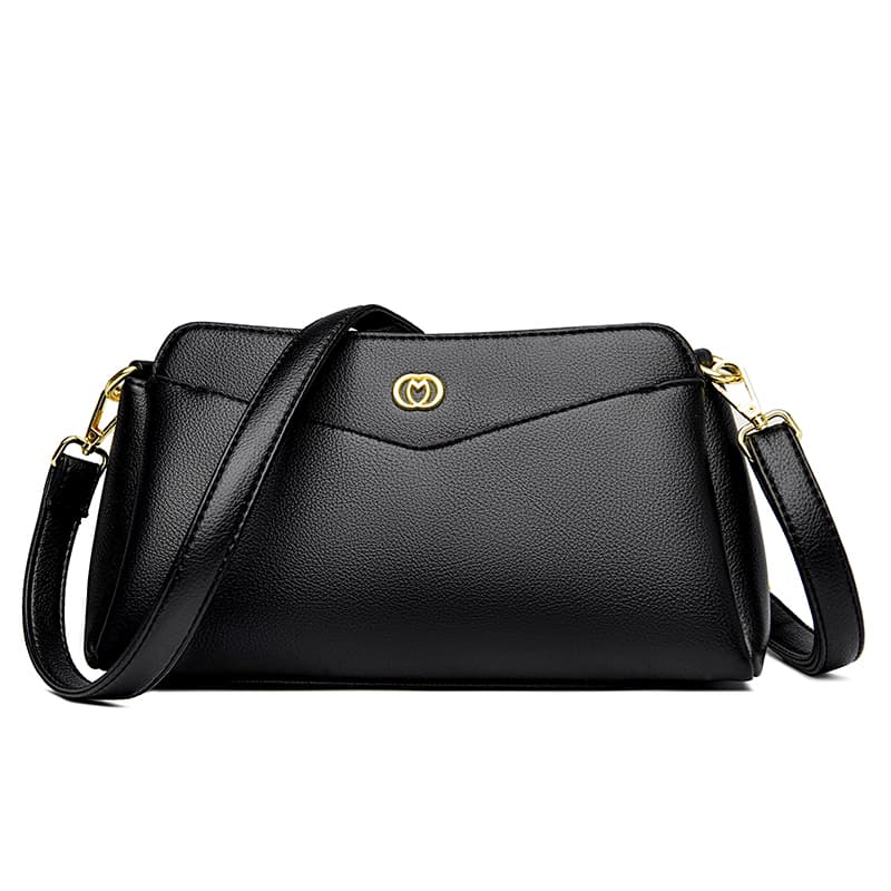 Crossbody bag Fashion handbag Hand carry shoulder satchel чёрный