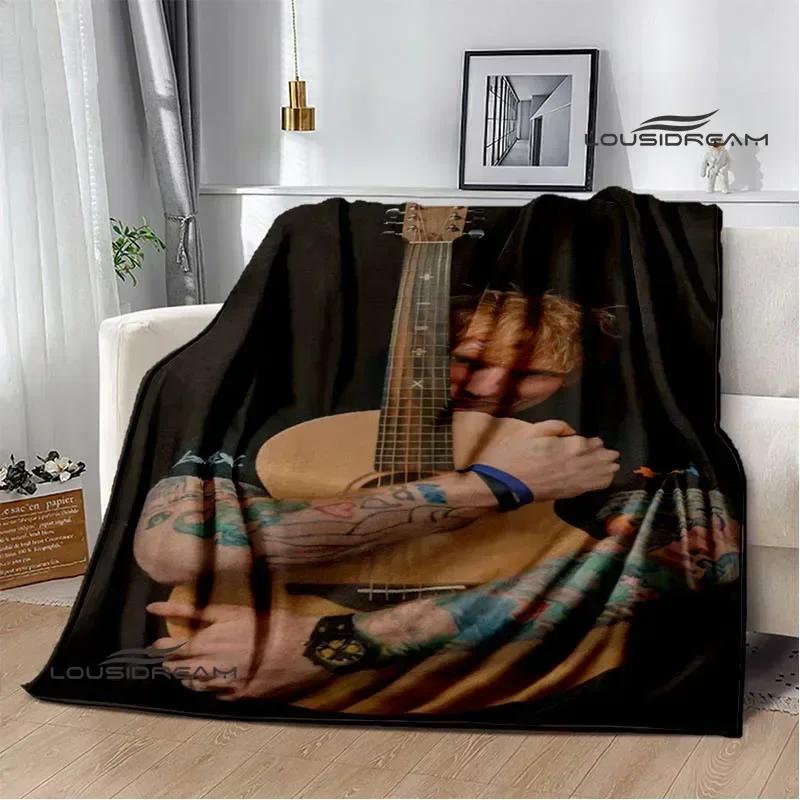 Sänger Ed Sheeran bedruckte Decke Warme Flanelldecken Weiche und bequeme Decke Bettwäsche Decken für Betten Geburtstagsgeschenk